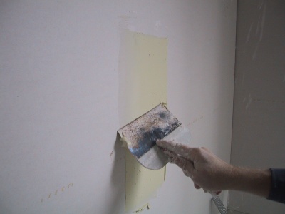 damaged plasterboard repair